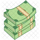 Pile of green dollar  Icon