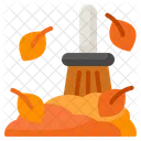 Pile Of Leaves Fall Autumn Icon