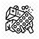 Pile Pharmaceutical Waste Icon