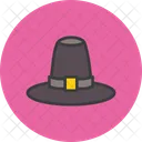 순례자 모자 전통 아이콘