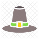 순례자 모자 전통 아이콘