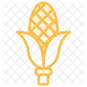 Pilgrim Corn Duotone Line Icon Icon