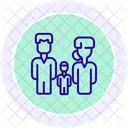 Pilgrim Family Icon Line Icon Icon