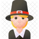Pilgrim Thanksgiving Hat Icon