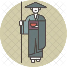 Pilgrim monk  Icon