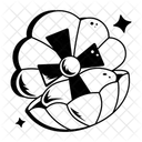 Pilgrim Shell Cross Sign Cross Symbol Icon