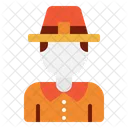 Pilgrim Vector Illustration Icon