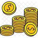 Pilha Moeda Dinheiro Icon