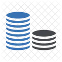 Pilha de moedas  Ícone