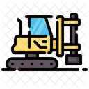 Piling Truck Equipment Tool Icon