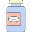 Pill Bottle Lineal Color Icon Icon