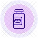 Pill Bottle Color Circle Icon Icon