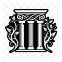 Pillars Masonic Freemasonry Icon