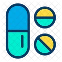 Medizin Pillen Pillen Streifen Icon