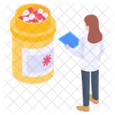 Pillen Flasche  Icon