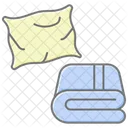Pillow And Blanket Lineal Color Icon Icon