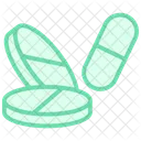 Pills Color Outline Icon Icon