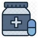 Pills Bottle Drug Icon