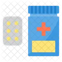 Pills Tablet Medicine Bottle Icon
