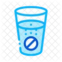 Pills Glass Water Icon