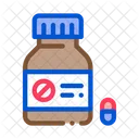 Dead Pill Bottle Icon
