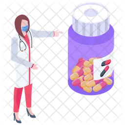 Pills Bottle  Icon