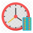 Pills Tablets Medicine Time Icon