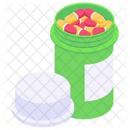 Pills jar  Icono