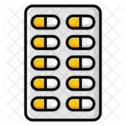 Pills Strip  Icon