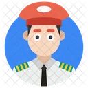 Pilot Aviator Captain Icon