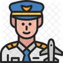 Pilot Aviator Avatar Icon