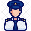 Pilot Male Professions Icon