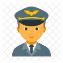 Aviation Aviator Cap Icon