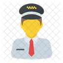 Taxi Chauffeur Profession Icône
