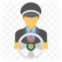Taxi Chauffeur Chauffeur Icône