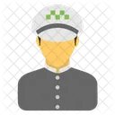 Taxi Chauffeur Chauffeur Icône
