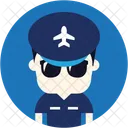 Pilote Homme Avatar Icône