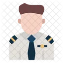 Piloto Trabajo Avatar Icono