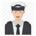 Piloto Avatar Hombre Icono