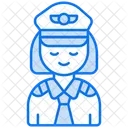 Mulher piloto  Ícone