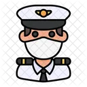 Piloto Avatar Hombre Icono