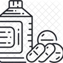 Pilule De Proteines Medecine Fitness Icône