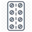Bande De Pilules Capsules Medicaments Icône