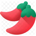 Pimenta Comida Indiana Ícone