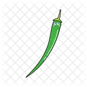 Emoji De Pimiento Verde Icono