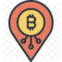 Bitcoin Pin Location Icon