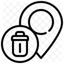 Pin Gps Delete Icon