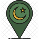 Pin Location Ramadan Icon