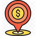 Pin Currency Dollar Icon