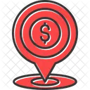 Pin Currency Dollar Icon